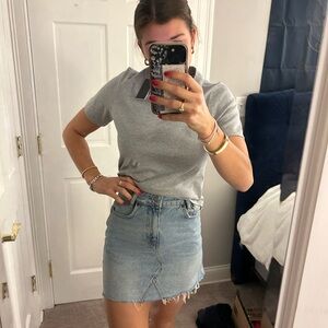 American eagle mini jean skirt